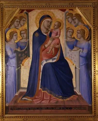 Madonna con el Niño entre Ocho Ángeles